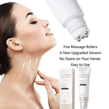 🎁Mother's Day Special-LUMIVO™🧴 Neck Firming Roller Cream with Collagen & Hyaluronic Acid