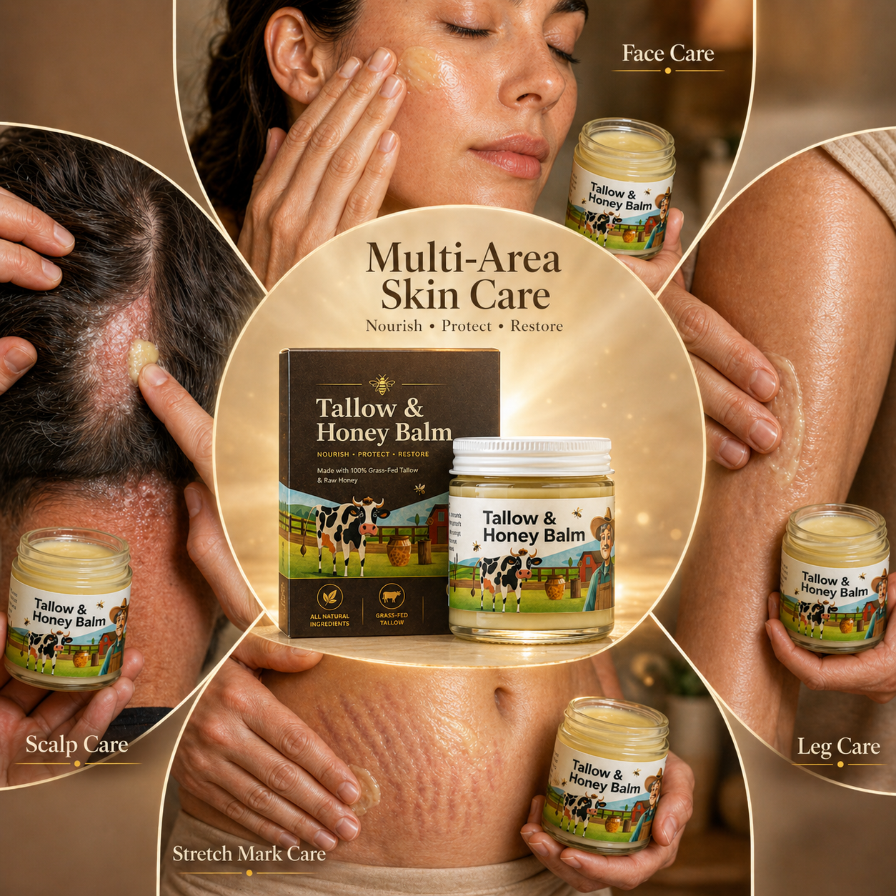 👨‍⚕️Clinically tested collagen repair system 🎁Tallow & Honey Balm- Last Day Promotion 70% OFF