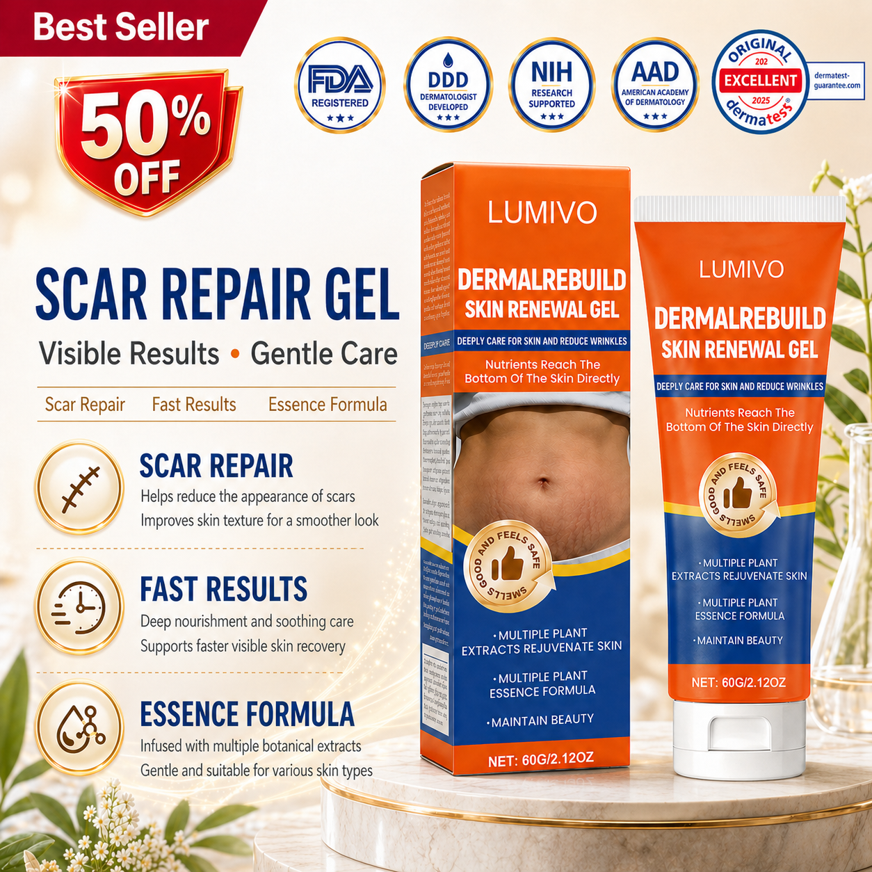 LUMIVO® DermalRebuild Skin Renewal Gel
