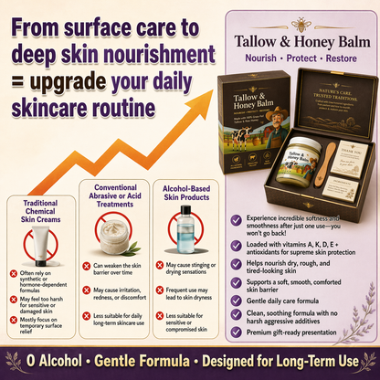 👨‍⚕️Clinically tested collagen repair system 🎁Tallow & Honey Balm- Last Day Promotion 70% OFF