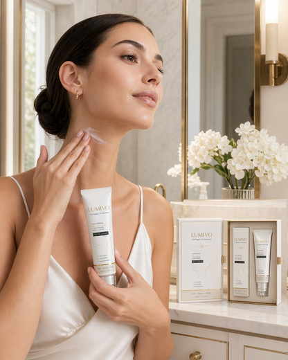 🎁Mother's Day Special-LUMIVO™🧴 Neck Firming Roller Cream with Collagen & Hyaluronic Acid